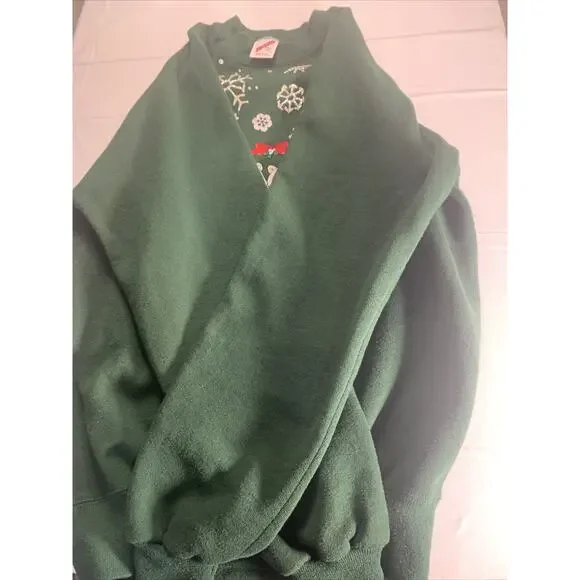 jerzees sweatshirt made in usa vintage I’ve Been Mistletoed - Picture 4 of 11